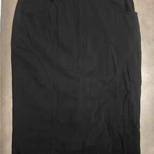Oxford Black Pencil Skirt